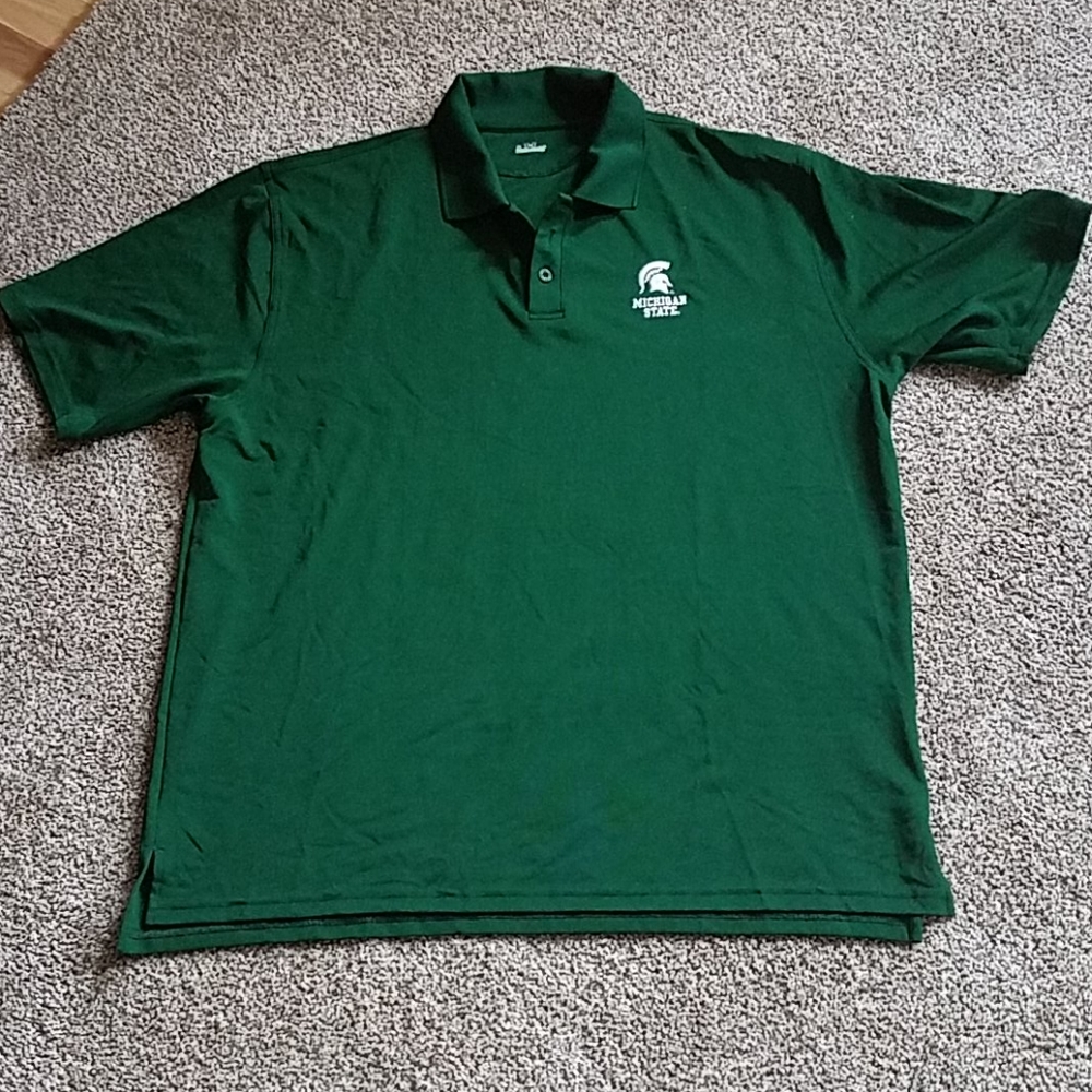 Under Armor MSU Short Sleeve Shirt Green White